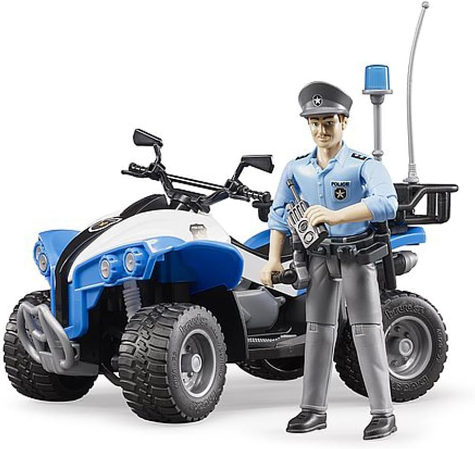Bruder Quad with Policemen & Accessories image number 6