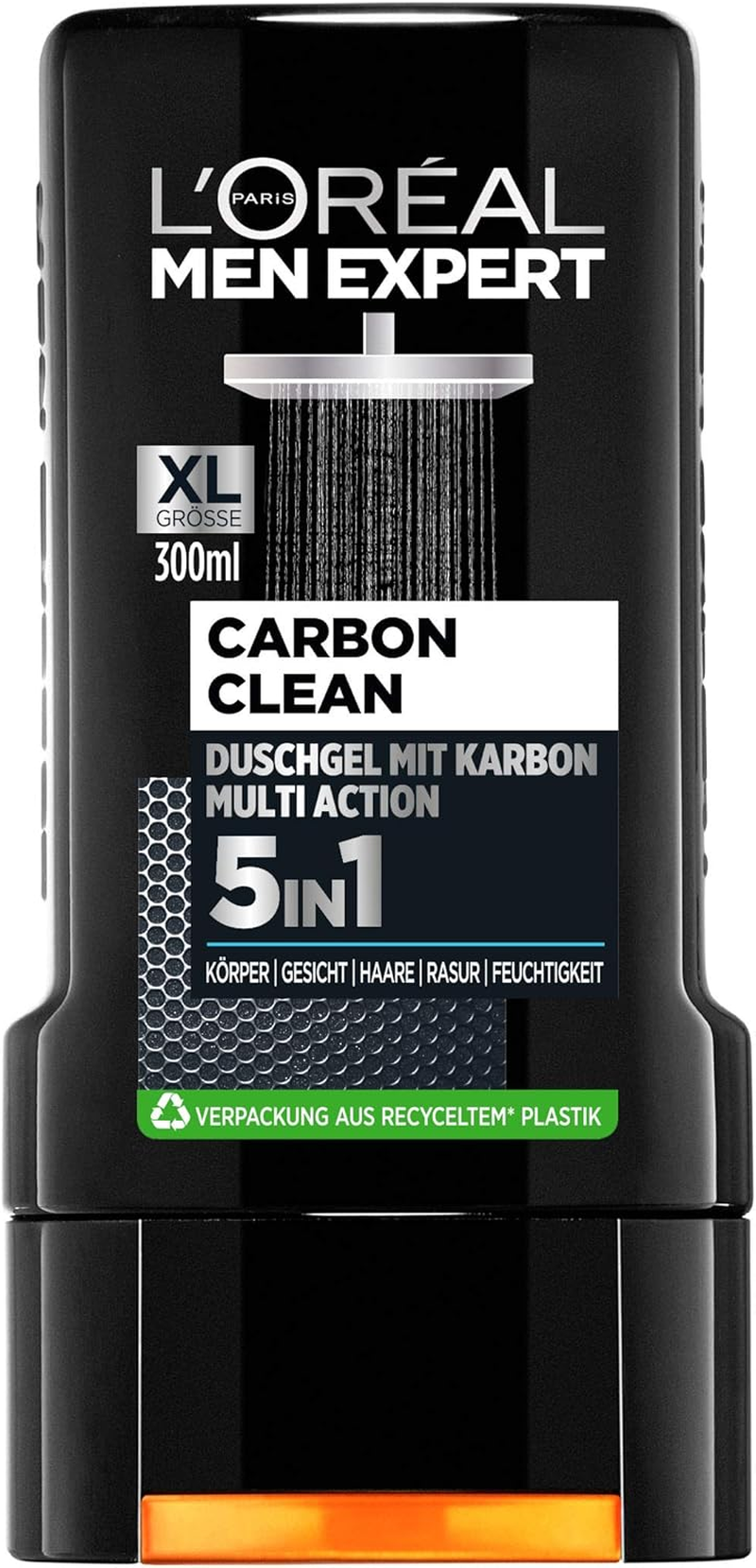 L'Or&eacute;al Paris Men Expert Carbon Protect Shower Gel Pack of 2 X 300 Ml image number 3