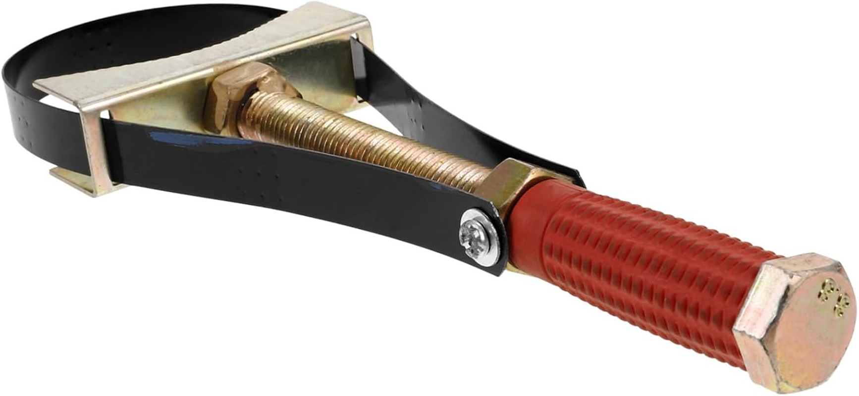 MOLUCKFU Heavy Duty Steel Strap Oil Filter Wrench Tool Adjustable Filter Removal Spanner for Automotive Maintenance image number 4