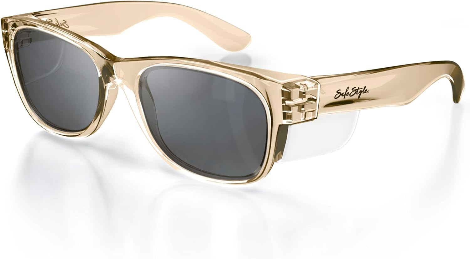 Safestyle Classics Safety Glasses ANSI Z87.1+ Certified Clear, Tinted & Polarized Lenses - Clear, Black image number 3