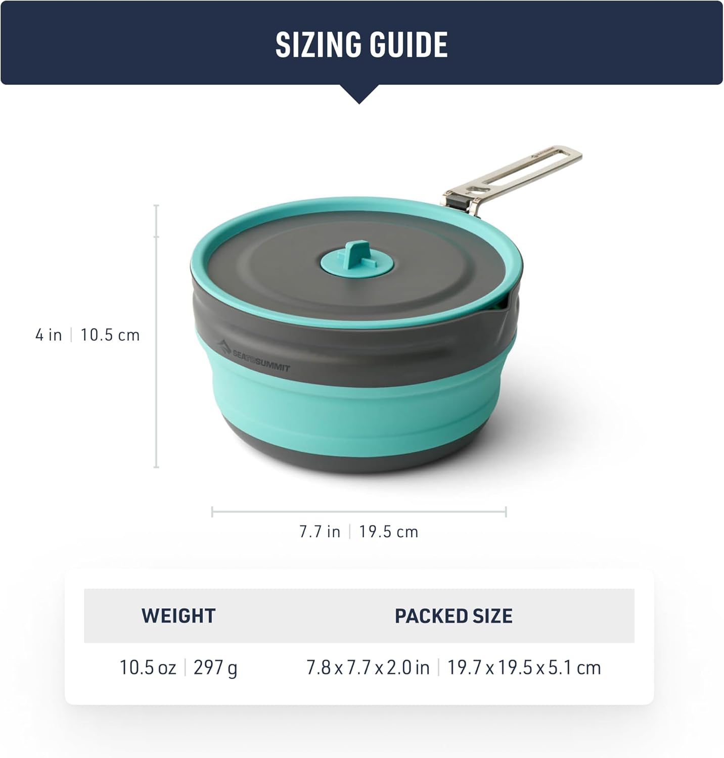 Sea to Summit Frontier UL Collapsible Pouring Pot, 2.2 Liter Volume image number 3