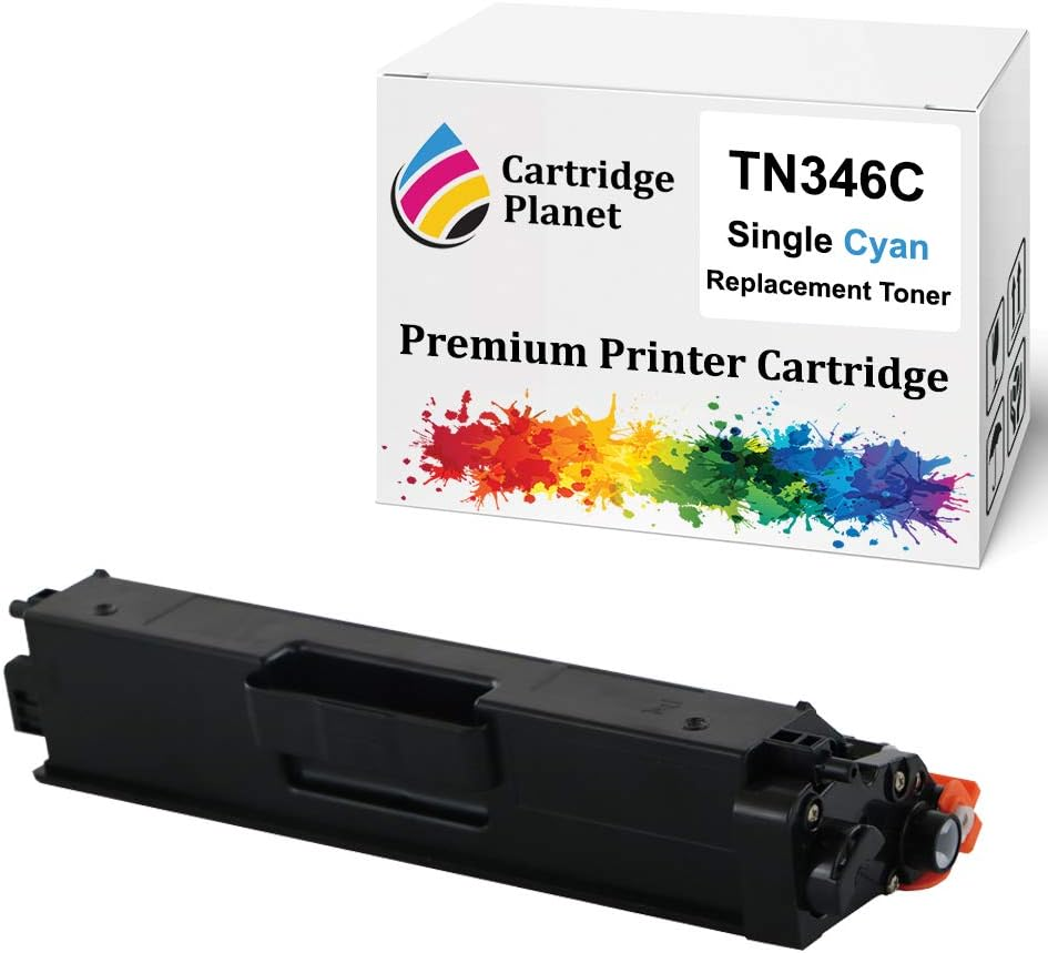 Cartridge Planet Cyan Compatible Toner Cartridge for Brother TN-346C TN346C (3,500 Pages) for HLL8250CDN HLL8350CDW MFCL8600CDW MFCL8850CDW