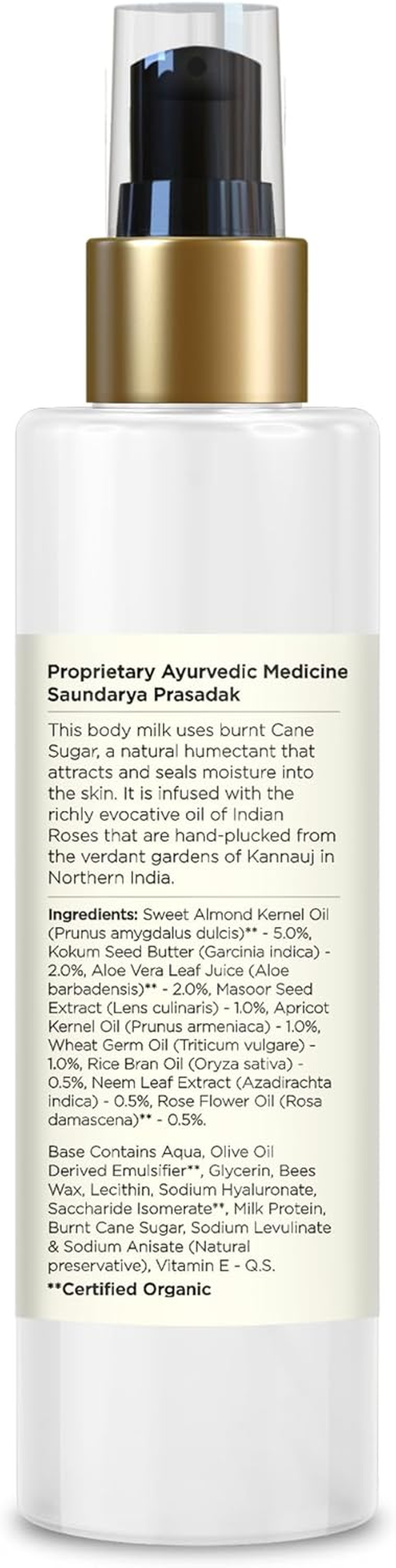 Forest Essentials Ultra-Rich Body Milk Indian Rose Absolute 130Ml (Body Lotion) image number 2