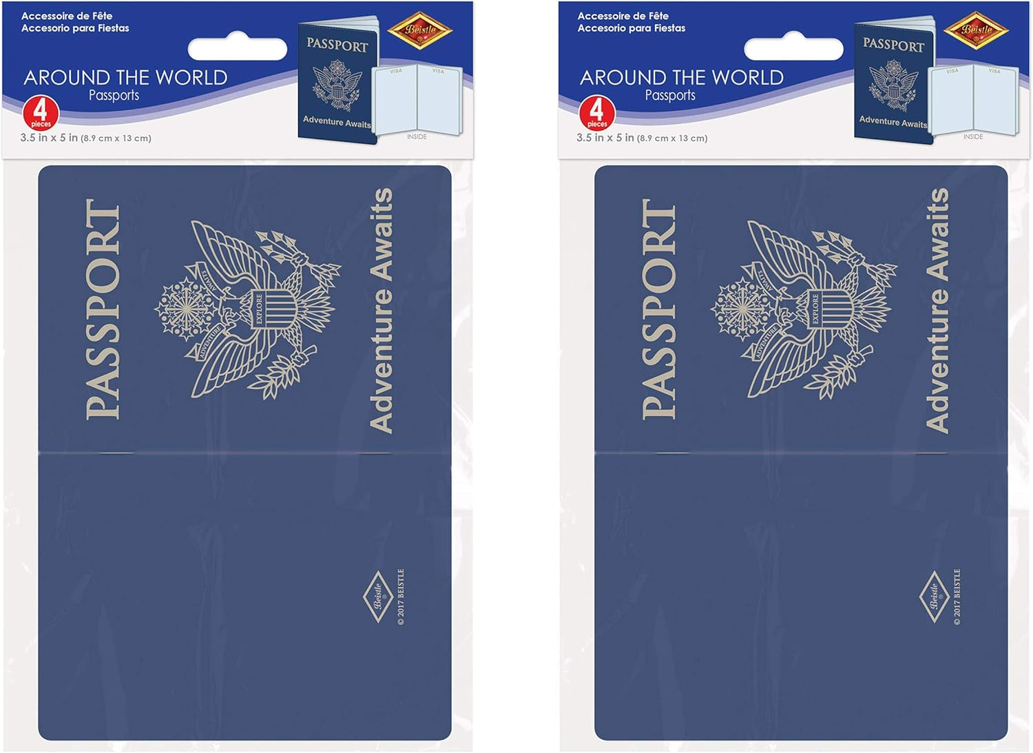 Beistle Party Supplies, Blue/Gold/White, 5" X 3.5" image number 6