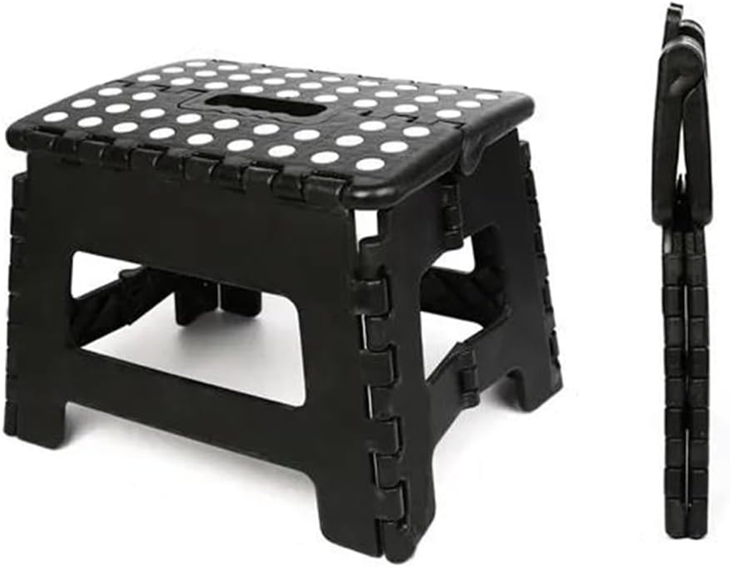 Foldable Plastic Step Stool, Compact Folding Chair, Durable Footrest Stool, Lightweight Collapsible Design Saves Space When Folded for Indoor/Outdoor Use image number 6