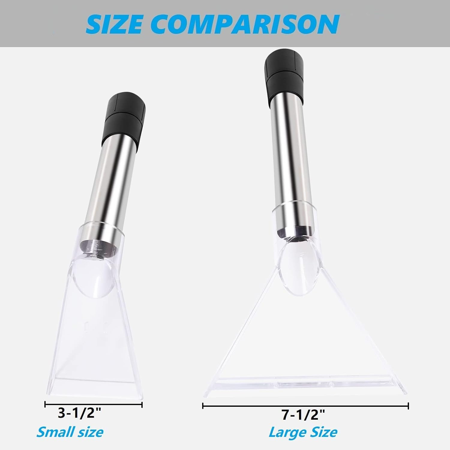 Happy Tree Upholstery Detailing Hand Wand with See-Through Plastic Head for Carpet Cleaning Truck Mount & Portable Extractor - Two Adapters With Inside Threads image number 2