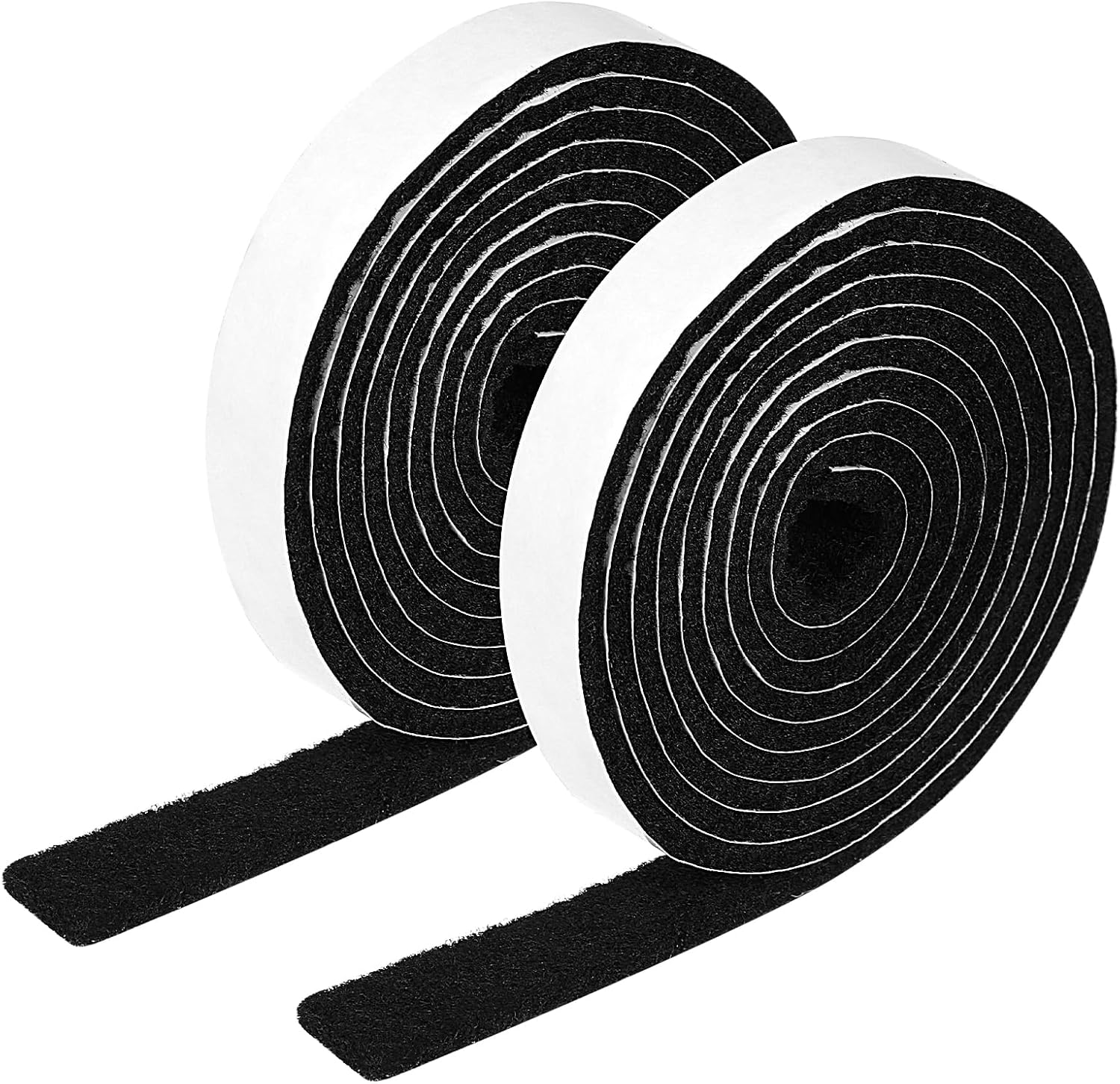 Ptwola 2 Rolls Felt Strip with Adhesive Backing, Strong Self Adhesive Felt Tape Non Slip Cuttable Furniture Pads Strips for Protecting Hardwood Floor Chair Wall (1/2 X 60 Inches, Black) image number 5