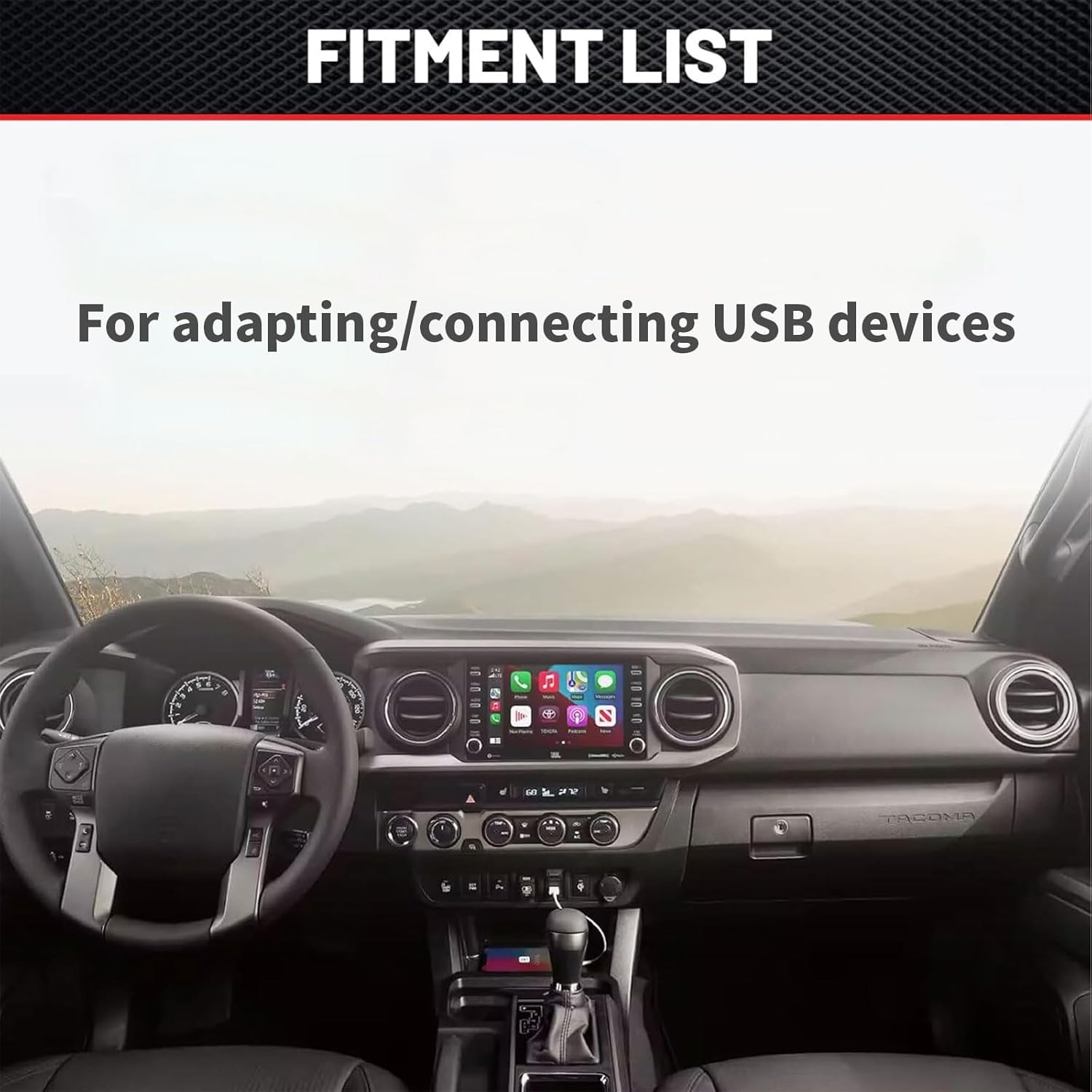 MAEZOE USB Port Car Charger Adapter for Toyota Hilux Tundra Camry, Male to Female Power Socket Extension Cable for Dash Panel &ndash; Fast Charging, Easy Installation, Broad Compatibility image number 1