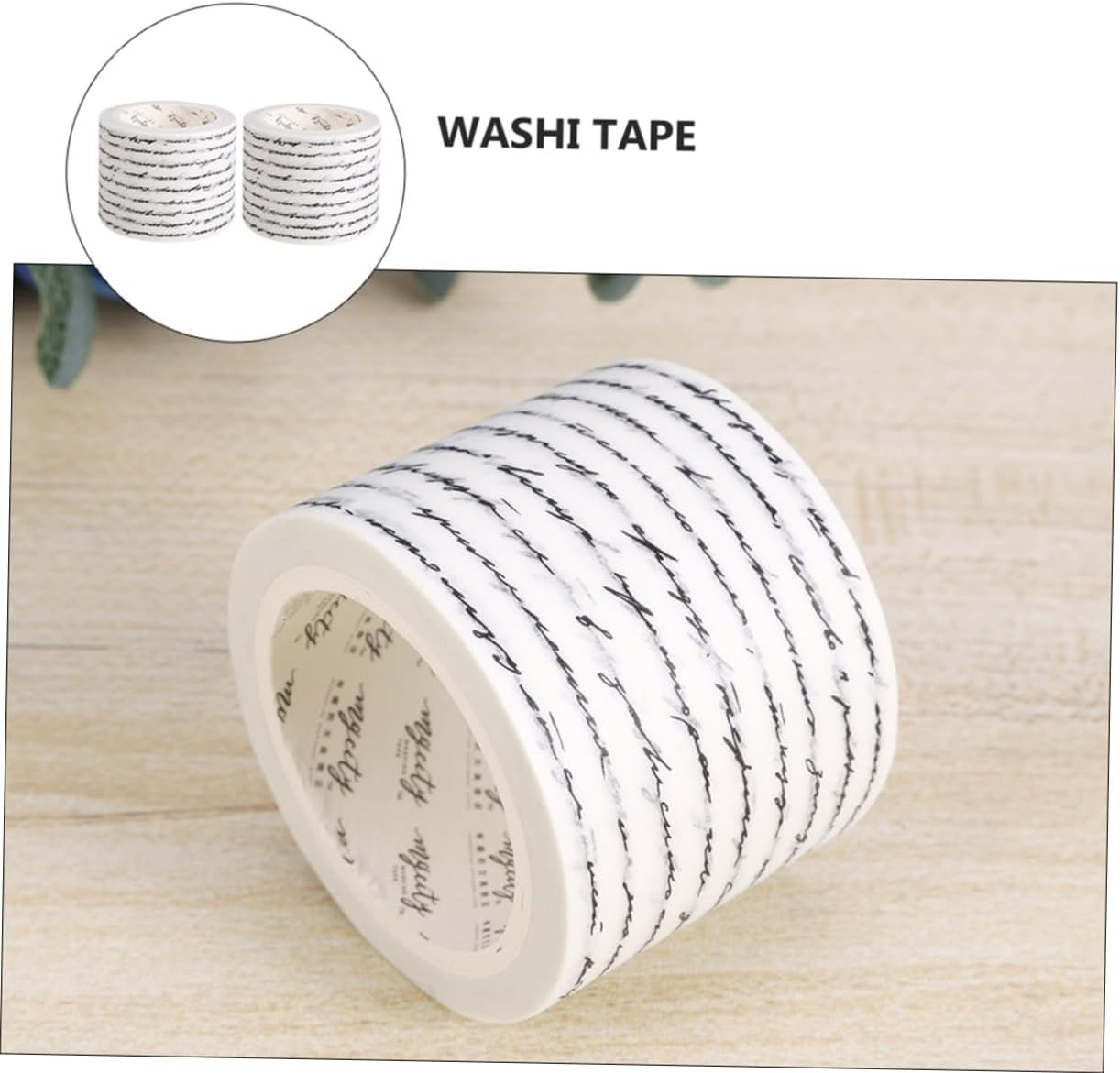 4Rolls Handwritten Washi Tape Set DIY Adhesive Decorative Washi Masking Tape for Scrapbooking Crafts Metallic Colors for Home Decor and Gifting image number 1
