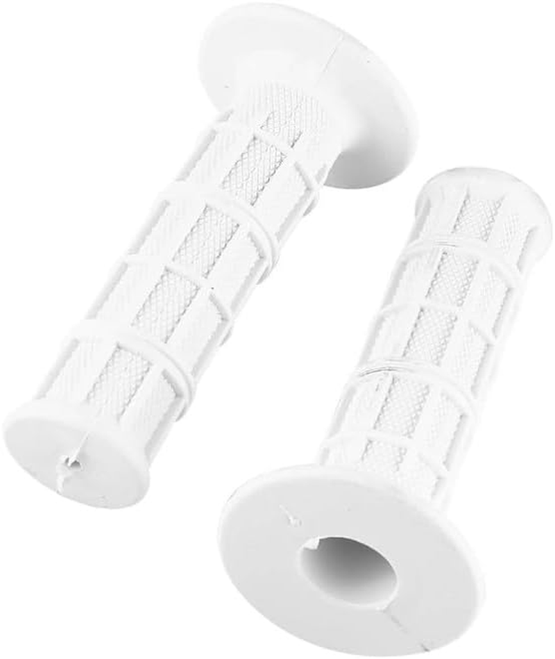 1Pair White Rubber Motorcycle Grips,22Mm 7/8" Scooter Grips Handlebar Hand Grips for Most Motorcycle,Dirt Bike,Pit Bike Handlebar,Easy Installation,Motorcycle and Powersports,Handlebars and Components image number 3