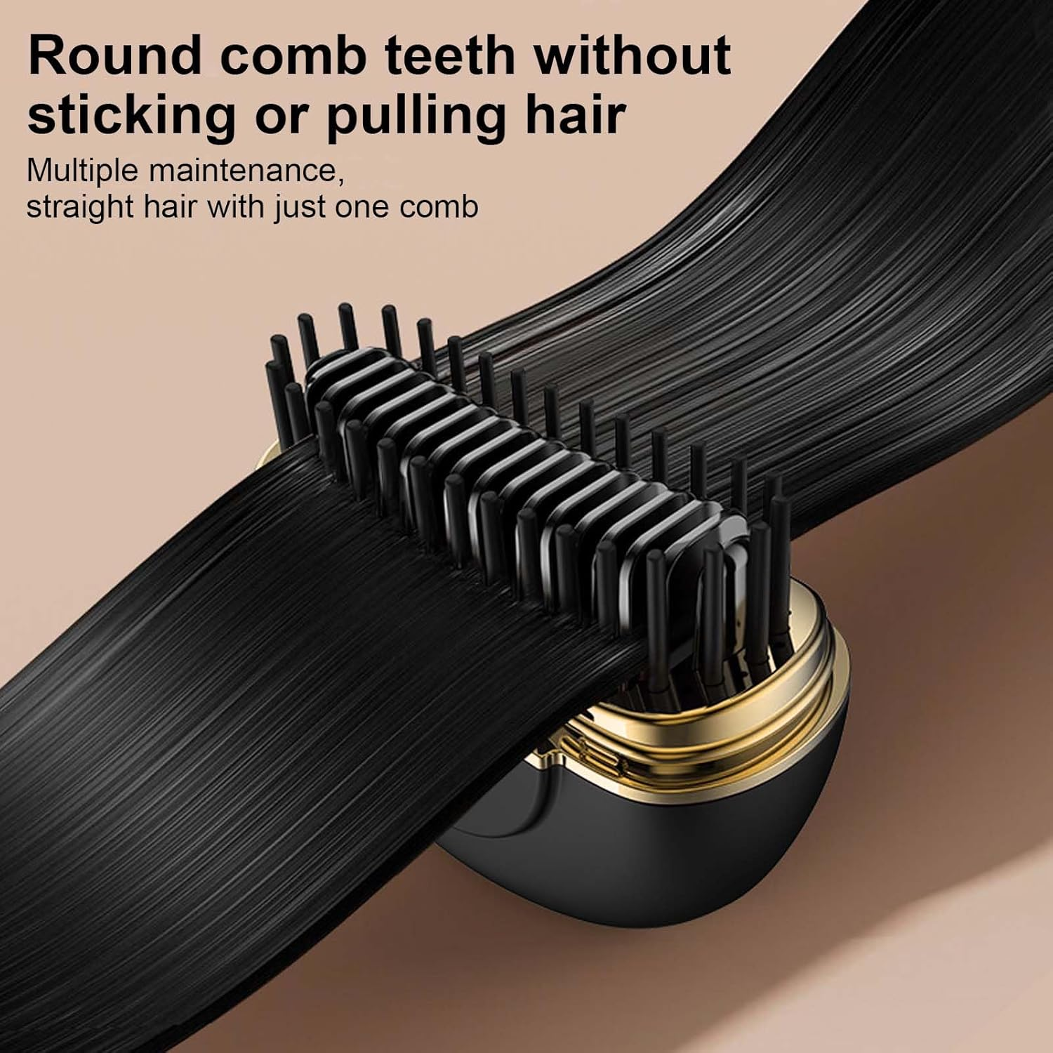 Direct Mini Hair Straightener, Wireless Mini Straightener for Short Hair, Small Hair Straightener Fits in Handbag, Mini Hair Straightener Brush, Portable Straightening Brush for Travel, Hair and Beard image number 2