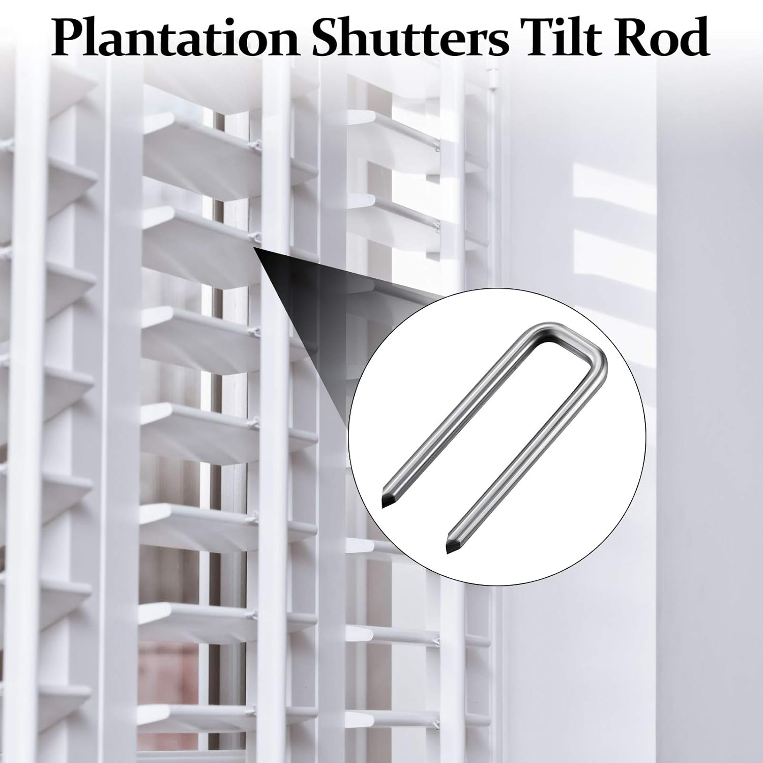 Jetec 85 Pieces Repair Plantation Shutters Tool Set Plantation Shutter Louvers Staples Replacement Repair Pins for Windows Tools Supplies (Mixed Sizes) image number 3
