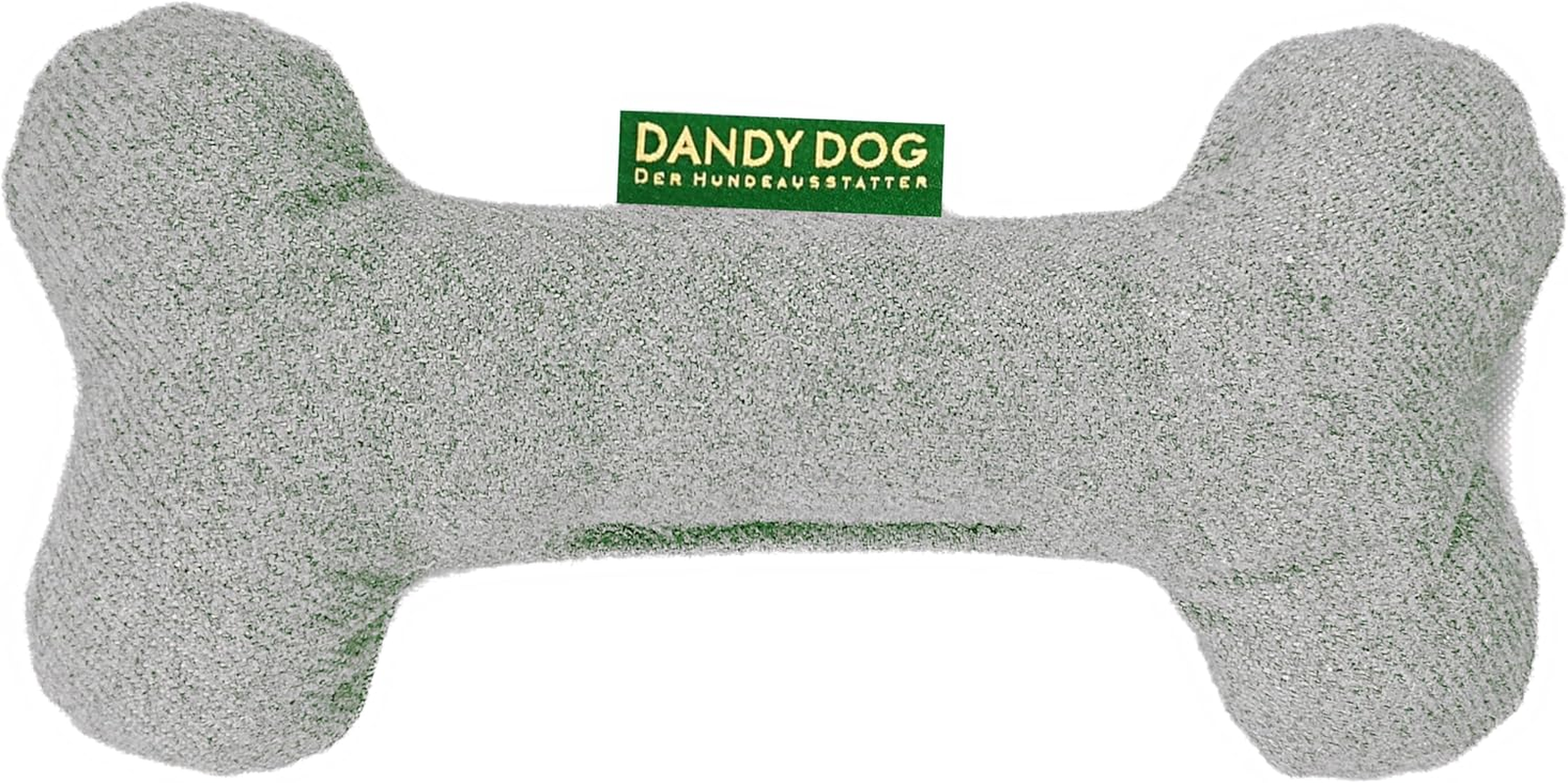 Dandy Dog Dog Toy Felt Light Grey Bone Size L/XL