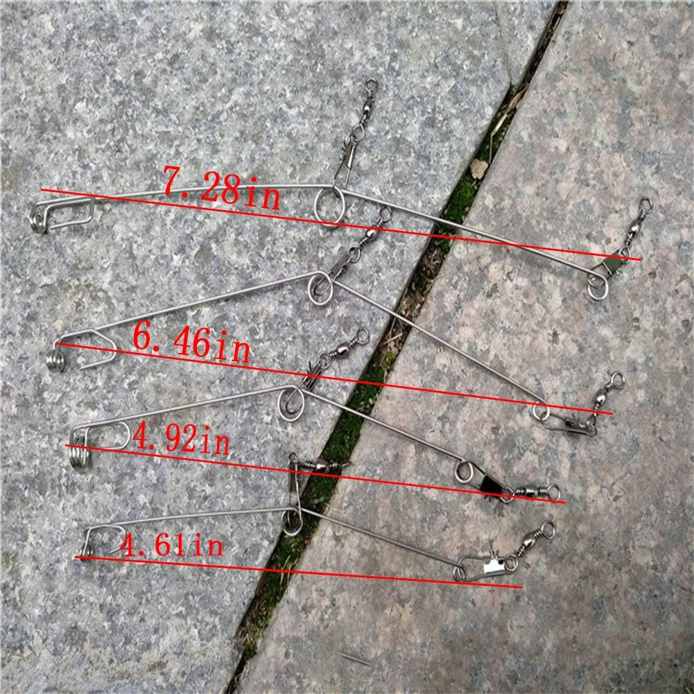 LLDYNW Automatic Fishing Device Spring Loaded Speed Hook Lazy Person Fish Hooks Automatic Ejection Ice Fishing Bait Traps 12 Pack image number 2