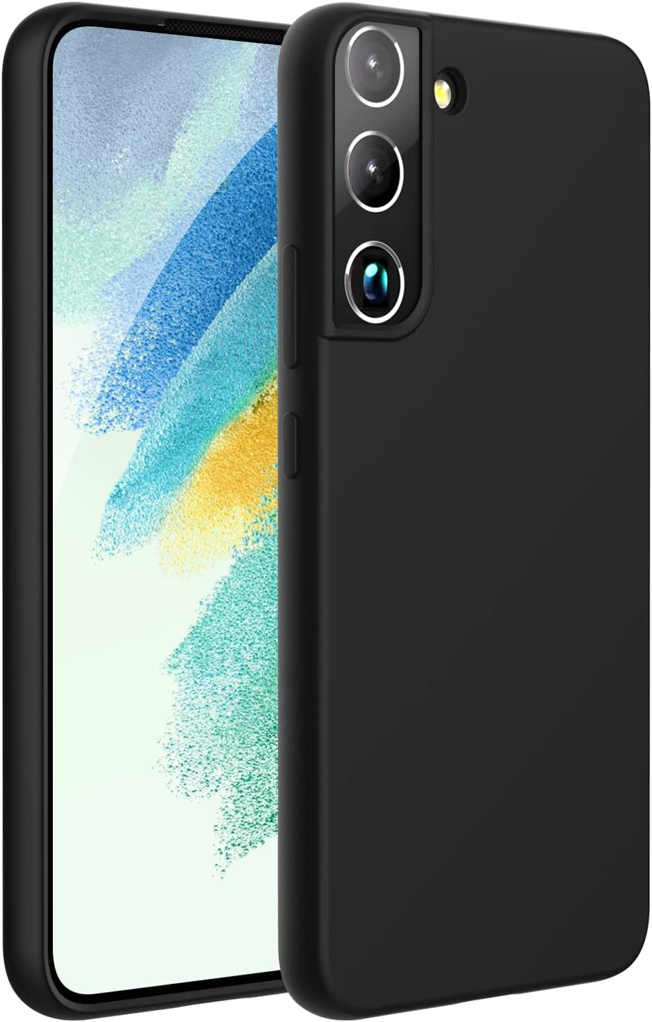 ZUSLAB Galaxy S22 Case 5G Nano Silicone Shockproof Gel Rubber Bumper Protective Cover - Pink