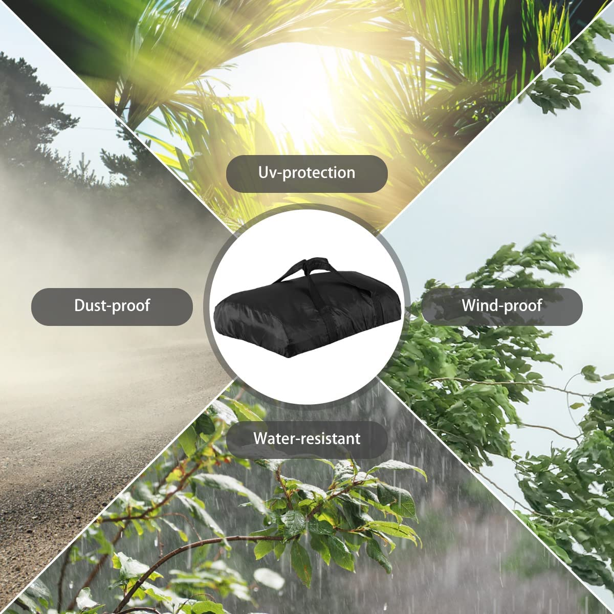 Pizza Oven Cover for Ooni Koda 12 Pizza Oven, Outdoor Portable Pizza Oven Protective Cover, Waterproof Pizza Oven Carry Cover Bag Weather Resistant Pizza Oven Accessories (S) image number 5