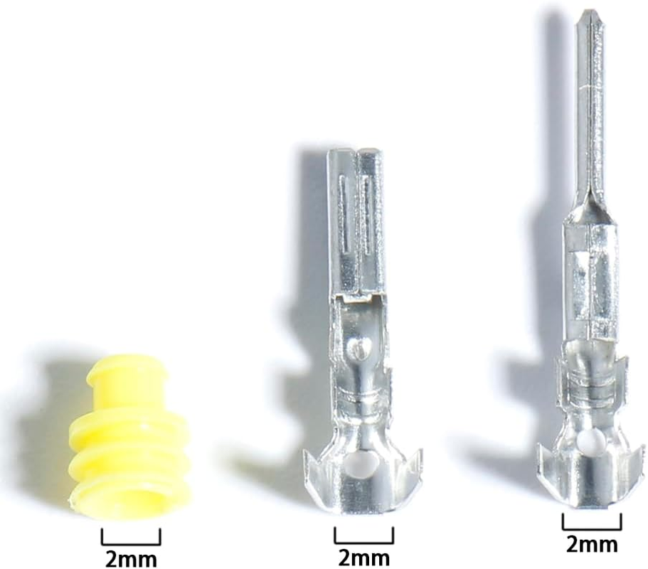 10 Sets 2 Pin Car Terminals Plug Male Female Waterproof Automotive Connectors Disconnect Wiring Car Electrical Wire Sealed Connector Plug Cable 12V Kit Marine Truck Boat Motorcycle image number 3