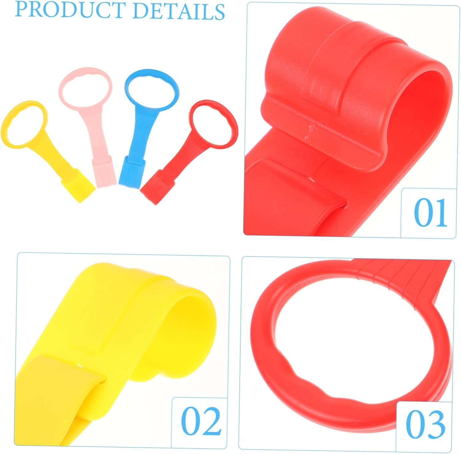 4Pcs Baby Crib Pull Rings for Infants Colorful Hand Pull Rings for Toddler Standing Assistance for Nursery Use and Learning Balance image number 2