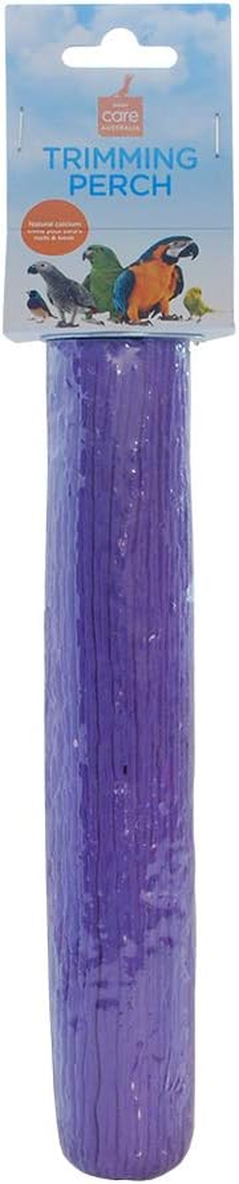 Avian Care Bird Calcium Perch 14Cm, Pink &ndash; Natural Beak & Nail Trimmer, Calcium Supplement for Birds, Tapered Design Reduces Stress on the Leg & Foot Muscles, Easy to Attach image number 1