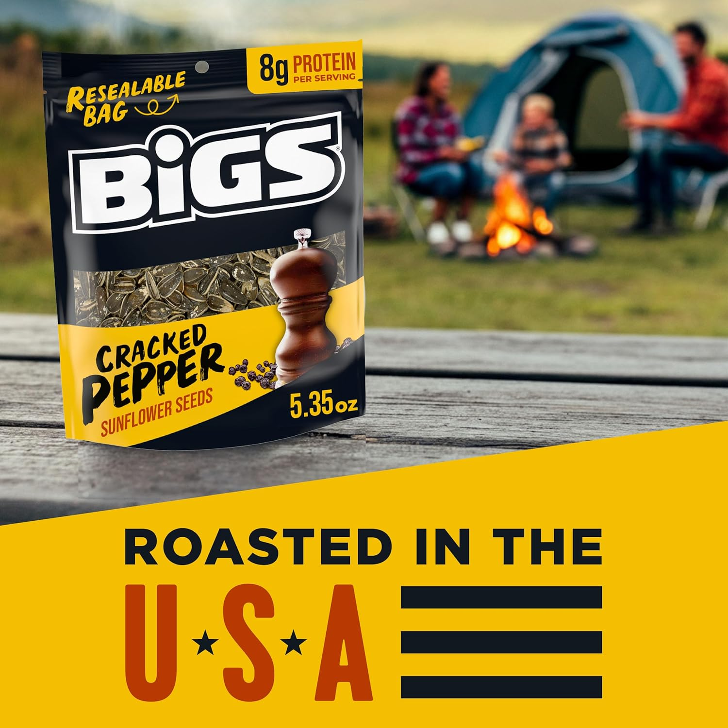 BIGS Sea Salt & Cracked Pepper Sunflower Seeds, 5.35-Ounce image number 1