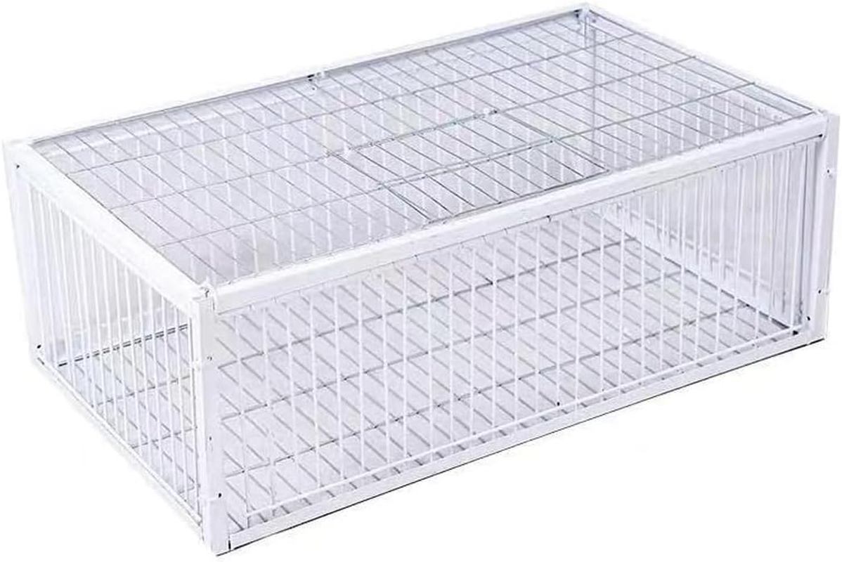 AIMALL 40X26X60Cm (15.7X10.2X23.6Inch) Thickened Pigeon Cage, Encrypted Spacing Design with Skylight & Top Door, Automatic Pigeon Collection for Outdoor Use, Backyard & Garden image number 2