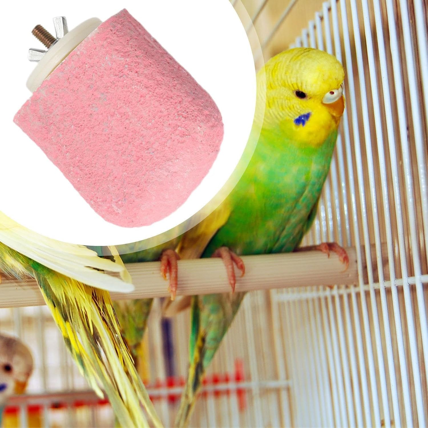 Whtkoph Bird Perch, Parrot Stand, Play Stand, Grinding, Trimmer for Macaws, Small Birds And, Pink image number 1