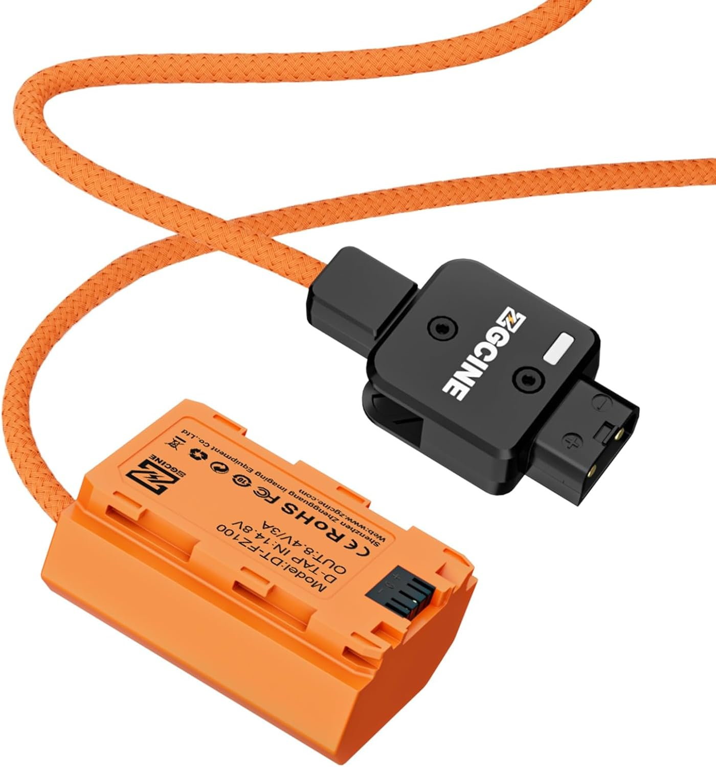 ZGCINE DT-FZ100 D-Tap to NP-FZ100 Dummy with Braided Wire P8B4 image number 1