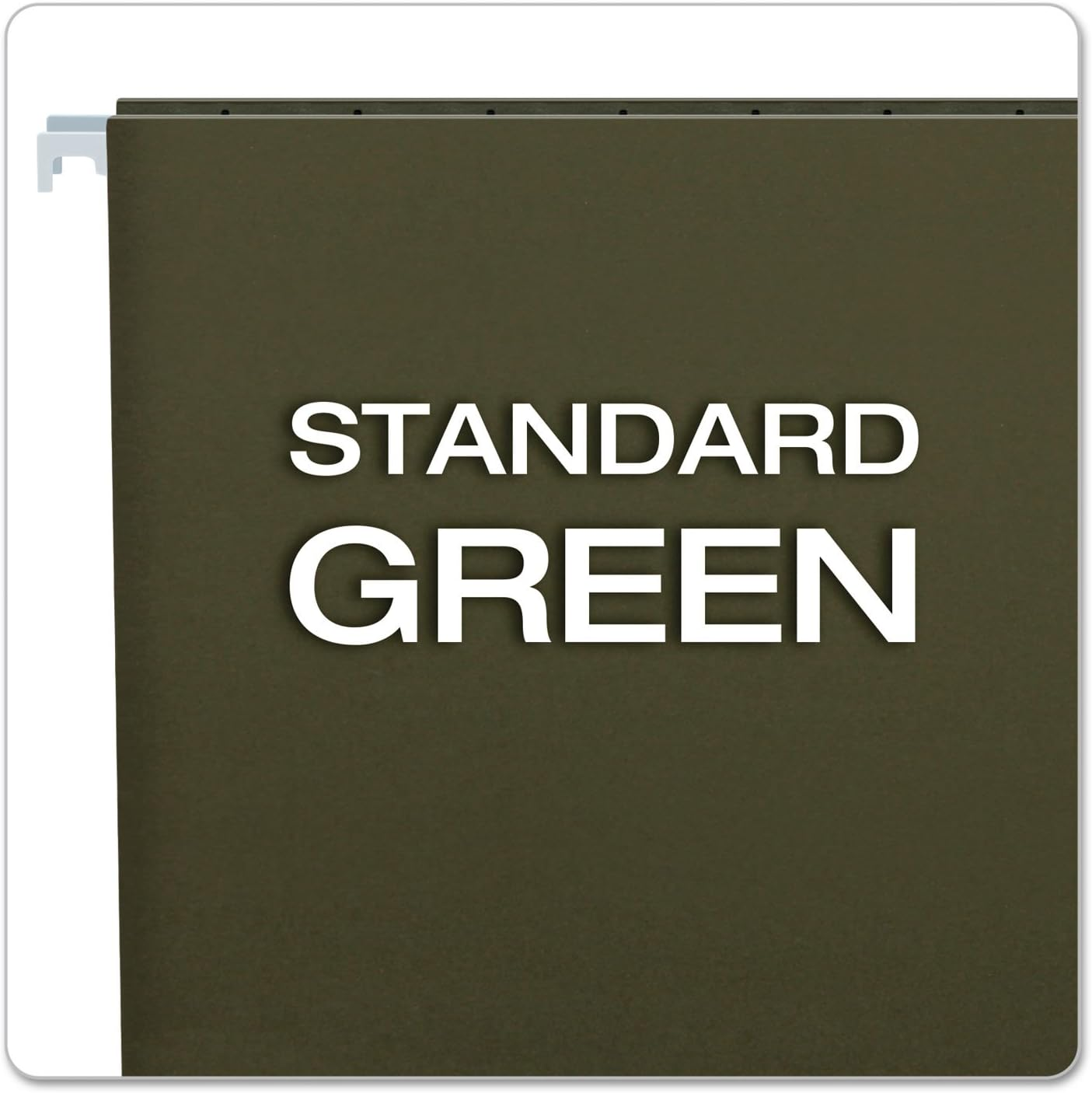 Pendaflex Essentials Hanging Folders, Letter Size, No Tabs, Standard Green, 25 per Box (81600) image number 5