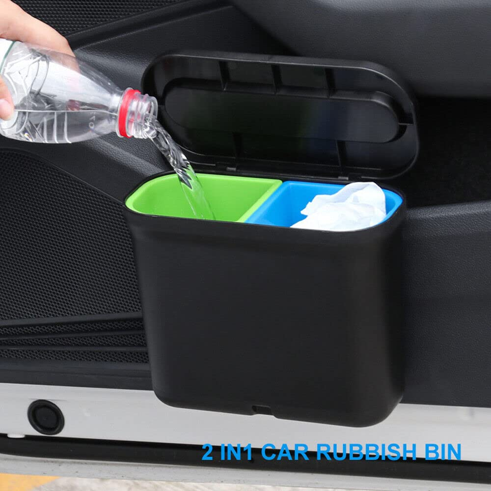 JR Joyreap 2 In1 Car Rubbish Bin Holder Trash Can Waste Dust Case Vehicle Garbage Storage image number 6