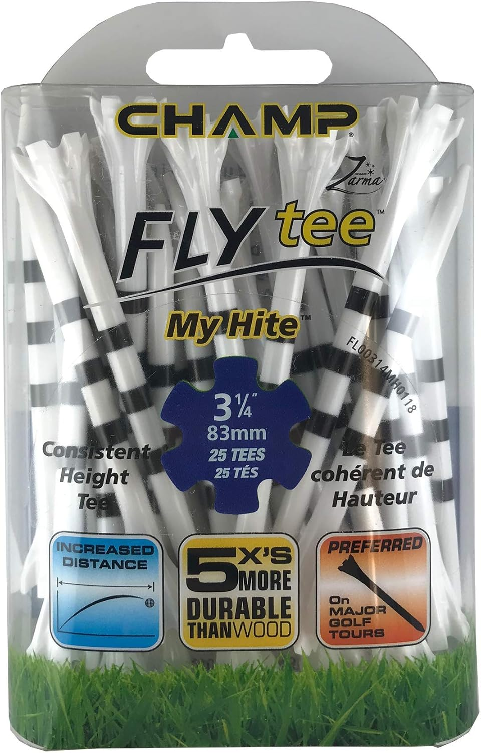 Champ Zarma Flytee My Hite 3-1/4" 25 Count