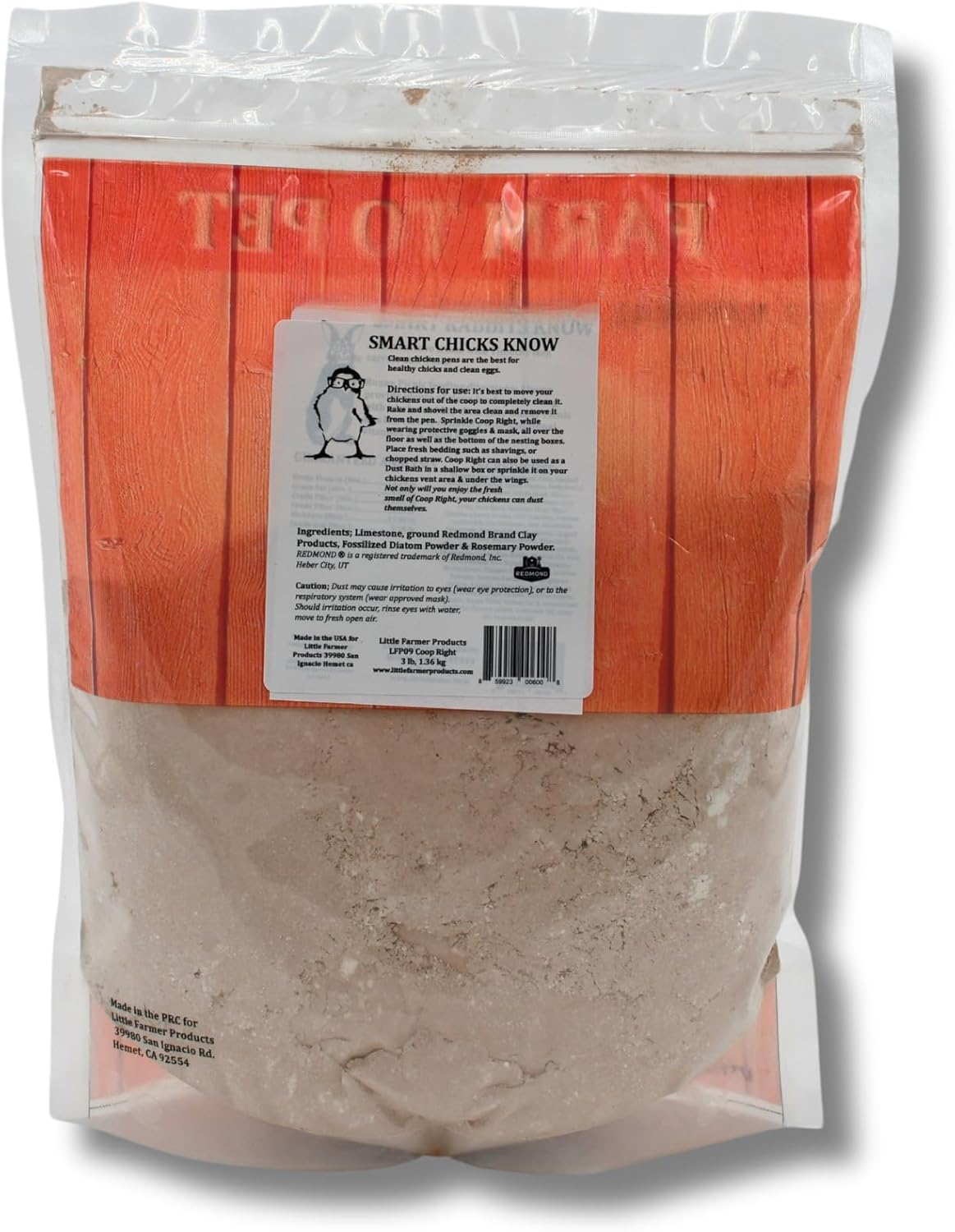 Coop-Right Chicken Coop Natural Poultry Dust Bath Nest Freshener Odor Eliminator | Redmond Clay, Diatomaceous Earth, Rosemary | 3 Lb image number 4