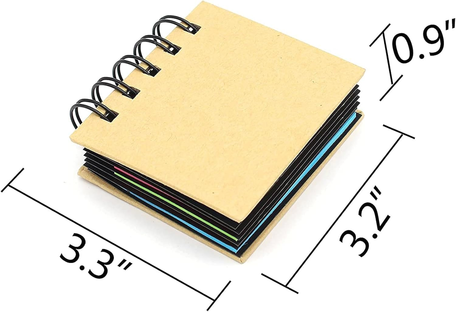 Self Stick Notes Pads Combination Sticky Notes with Spiral Binding Portable Page Markers Index Tabs for Home Office School Supplies Take Bookmarks Memo Notes Reminder image number 4