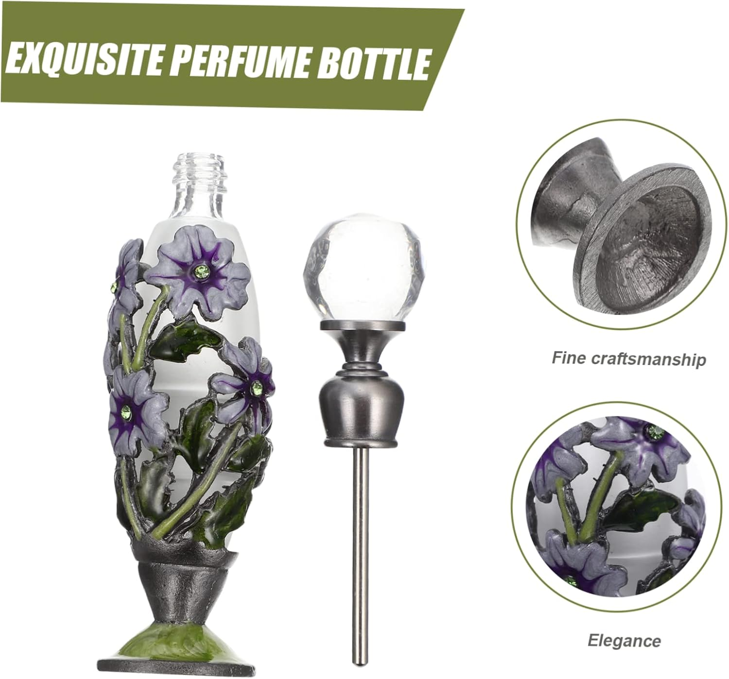 Elegant Essential Oils Bottle Perfume Bottles Delicate Aroma Bottle for Scent image number 1