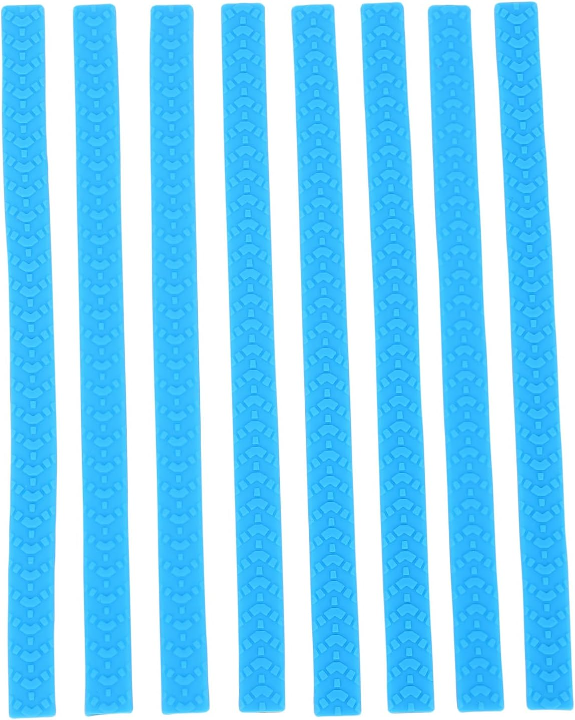 Dpofirs Silicone Luggage Wheel Protector Covers, 8Pcs Suitcase Wheels Protectors Replacement Noise Reduction, Ideal for Most Luggage and Household Chairs (Blue) image number 4