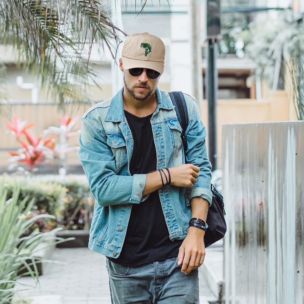 Custom Soft Baseball Hat Embroidered Dad Hat Fish Sea Bass Embroidery Men & Ladies Baseball Cap Cotton image number 6