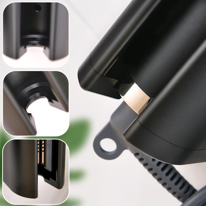 GENCAM Wall Mounted Holder for Airstrait Straightener, Metal Organizor Storage Rack Suitable for Airstrait Straightener, Wall Mount Shelf for Airwrap/Corrale Hair Straightener image number 2