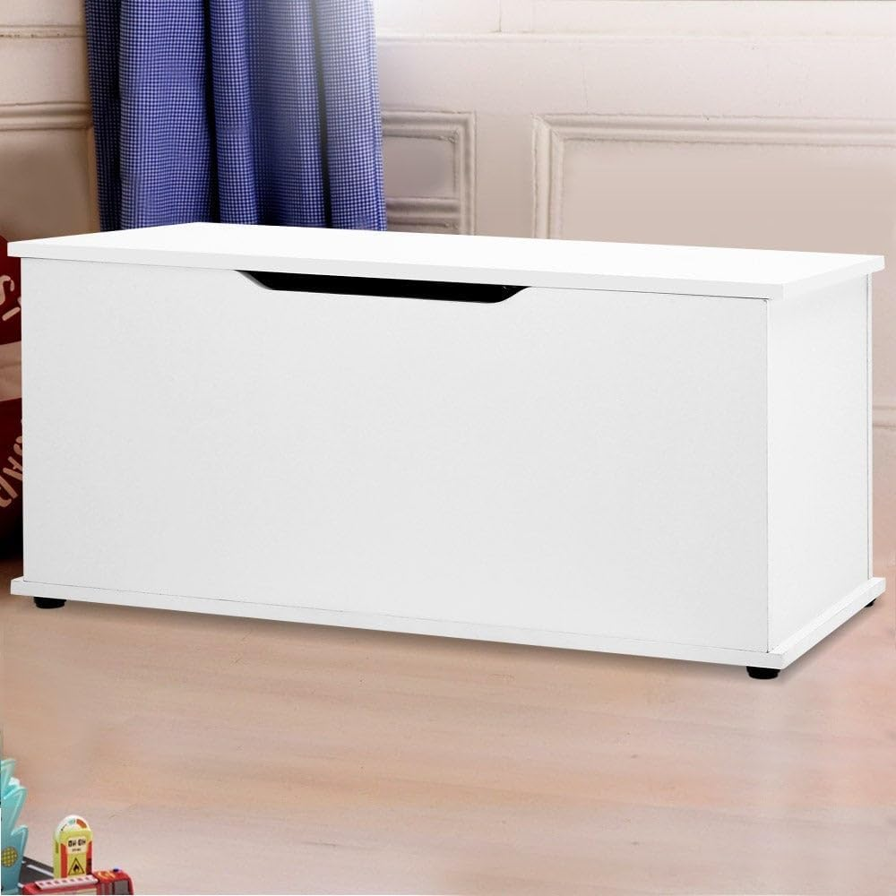 Keezi Kids Toy Box, Children Toys Storage Cabinet Chest Activity Centre Furniture Multifunctional Play Living Room Bedroom Decor, Particle Board Bench White image number 3