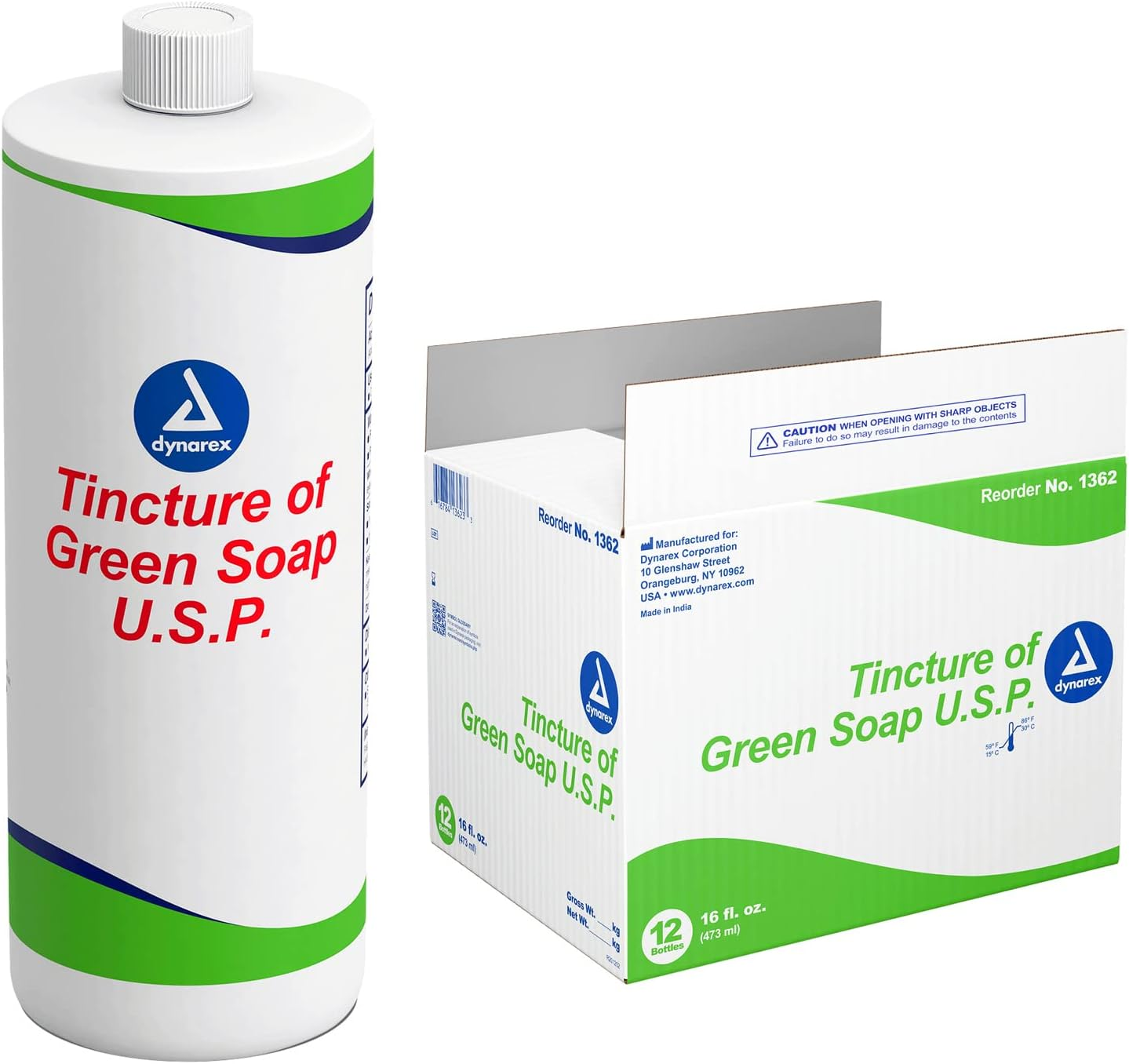 Dynarex Green Soap, 16 Ounce (Pack of 12) image number 2