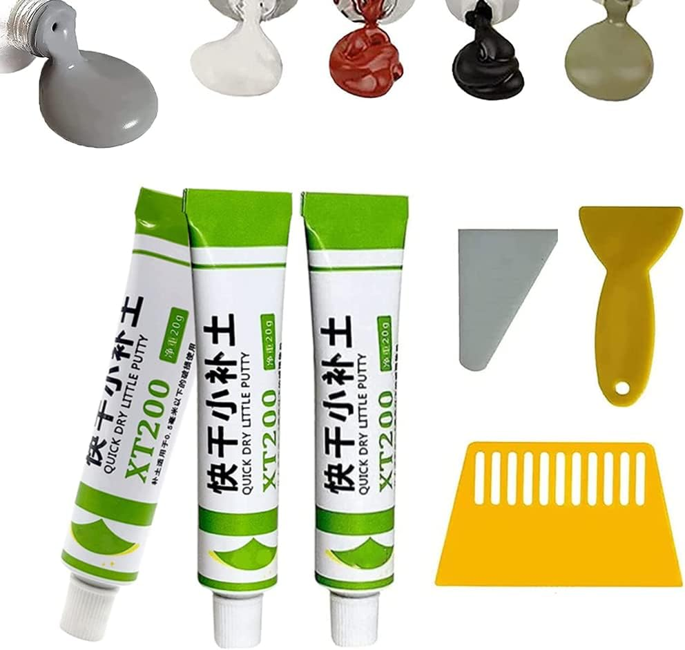 Gogolonge Fiberglass Boat Repair Paste,3Pcs XT200 Quick Dry Little Putty,Car Scratch Remover Touch up Paste Fix Tools for Scratches,Cracks,Gouges (White) image number 6