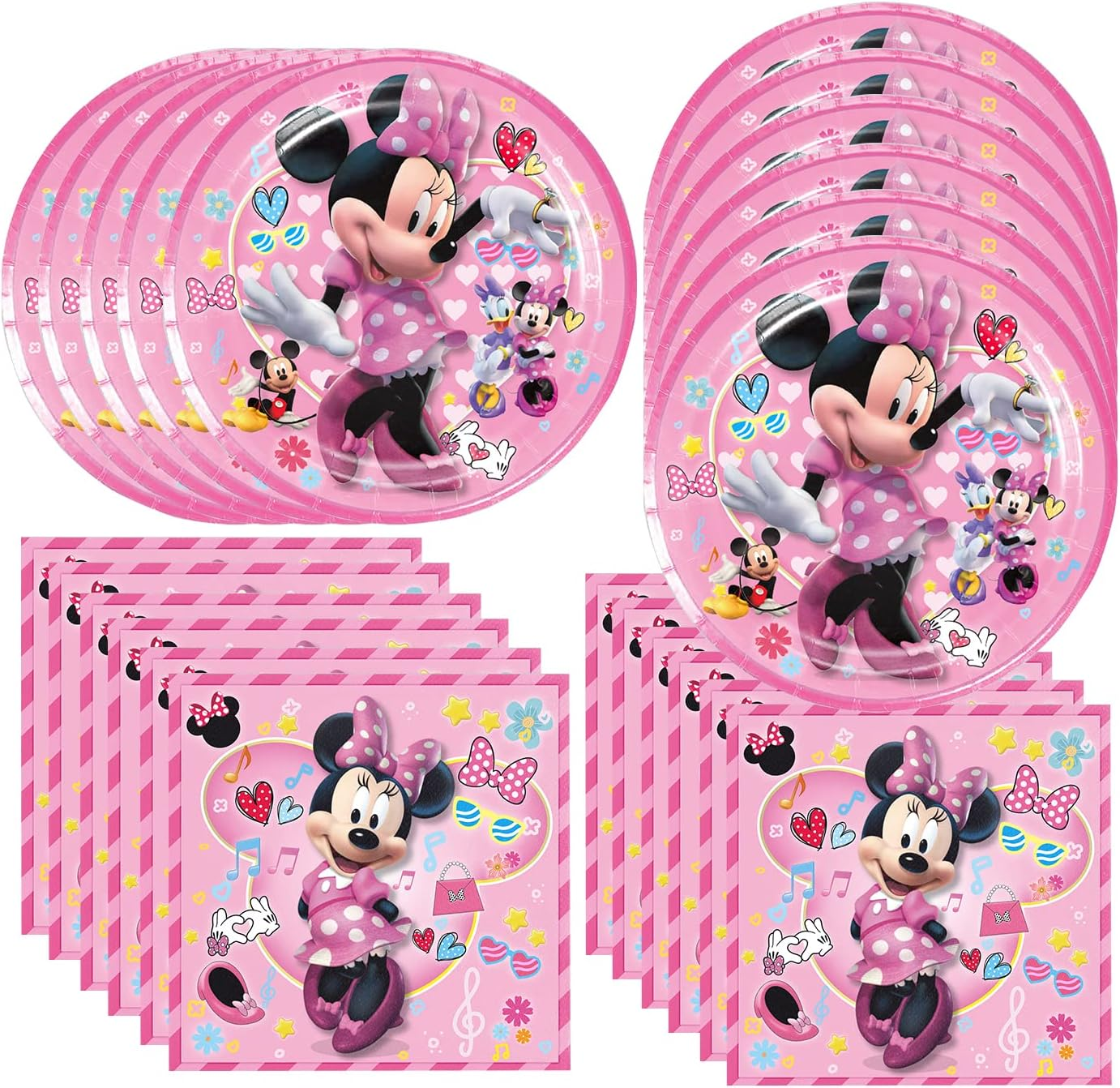 Domidola 40Pcs Frozen Party Supplies Include 20 Plates, 20 Napkins for the Frozen Birthday Party Decoration image number 2