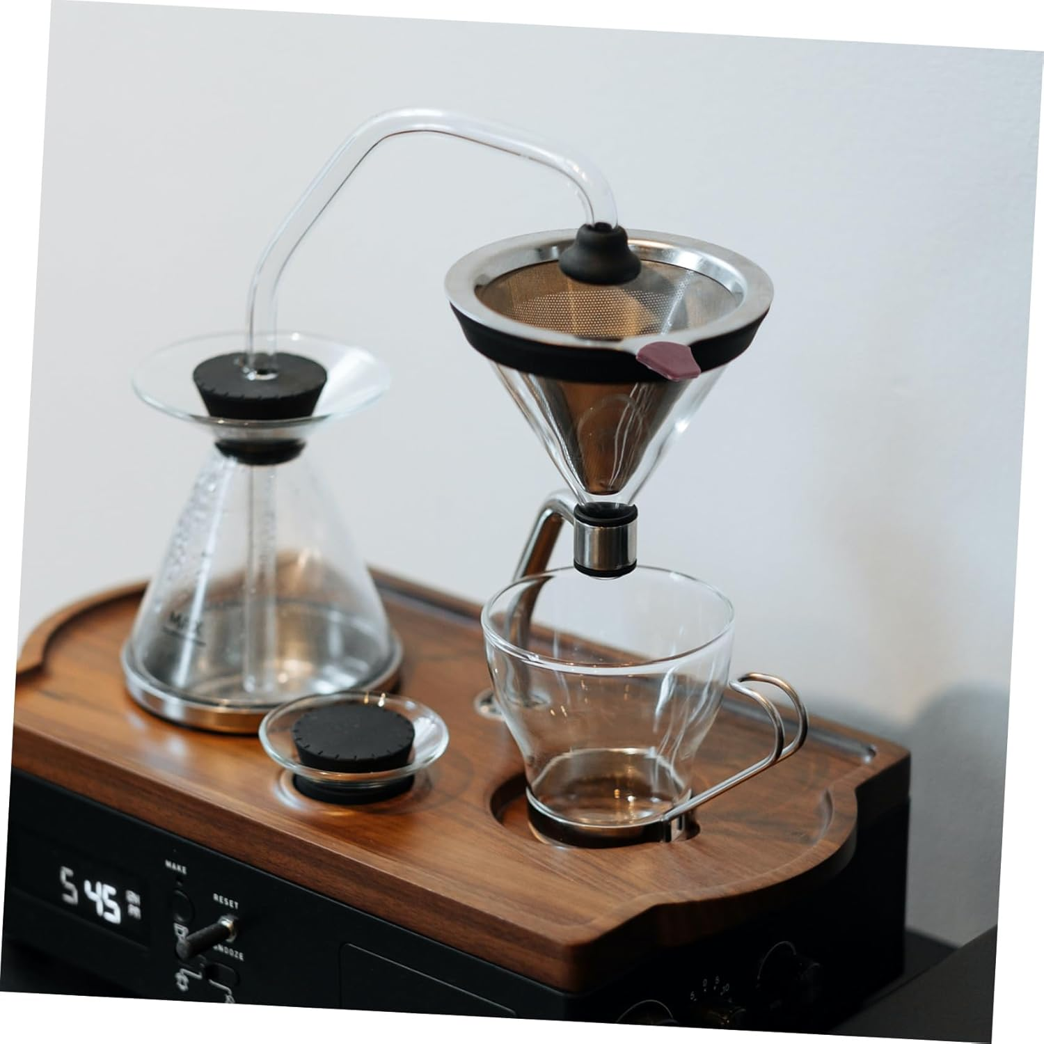 SEWACC Stainless Steel Coffee Filter Dripper Material Cups for Home Tea Brewing and Cafe Shop Use Random Style image number 1