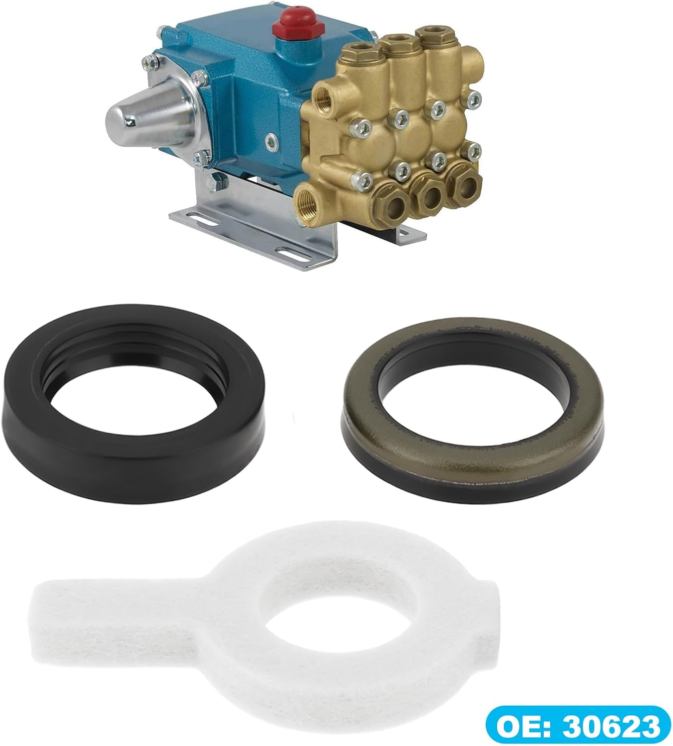 Frame Plunger Pumps Seal Kit 30623 Compatible with Cat Pump Model 30 31 34 35 310 340 350 310B 310S image number 6