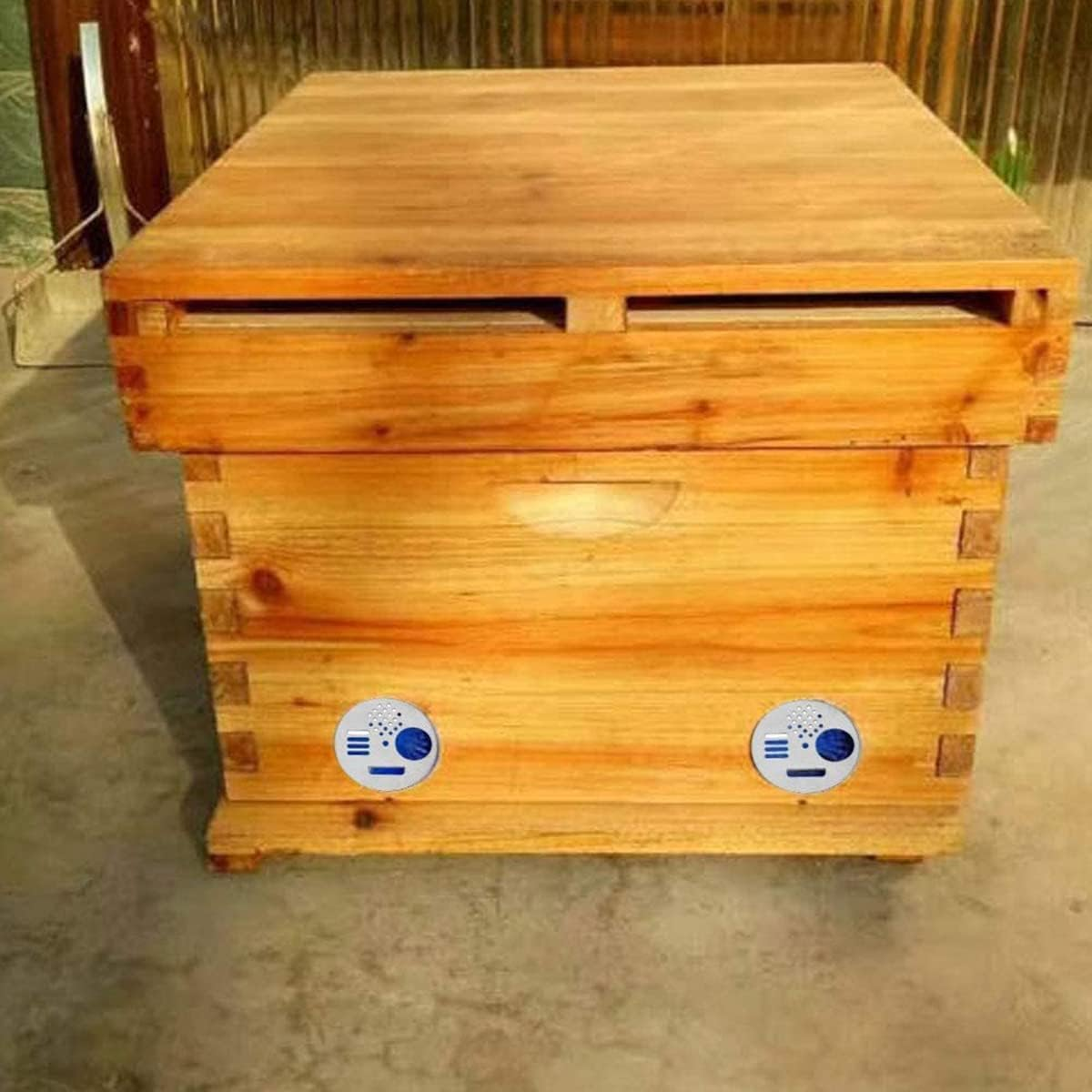 10PCS Bee Hive Nuc Box Entrance Gates, 4.84" Metal Beehive Entrance Disc, round Rotatable Bee Entrance Doors for Beekeeping Equipment Beekeeper Tool image number 3