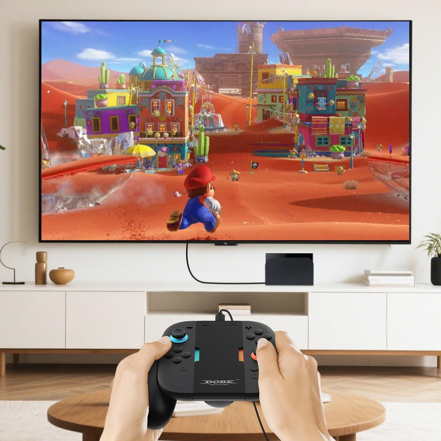 Mcbazel Charging Grip Compatible with Nintendo Switch 2 Joy Cons, Play While Charging, Portable Controller Charger Grip for Switch 2 Joy Con, Black image number 1