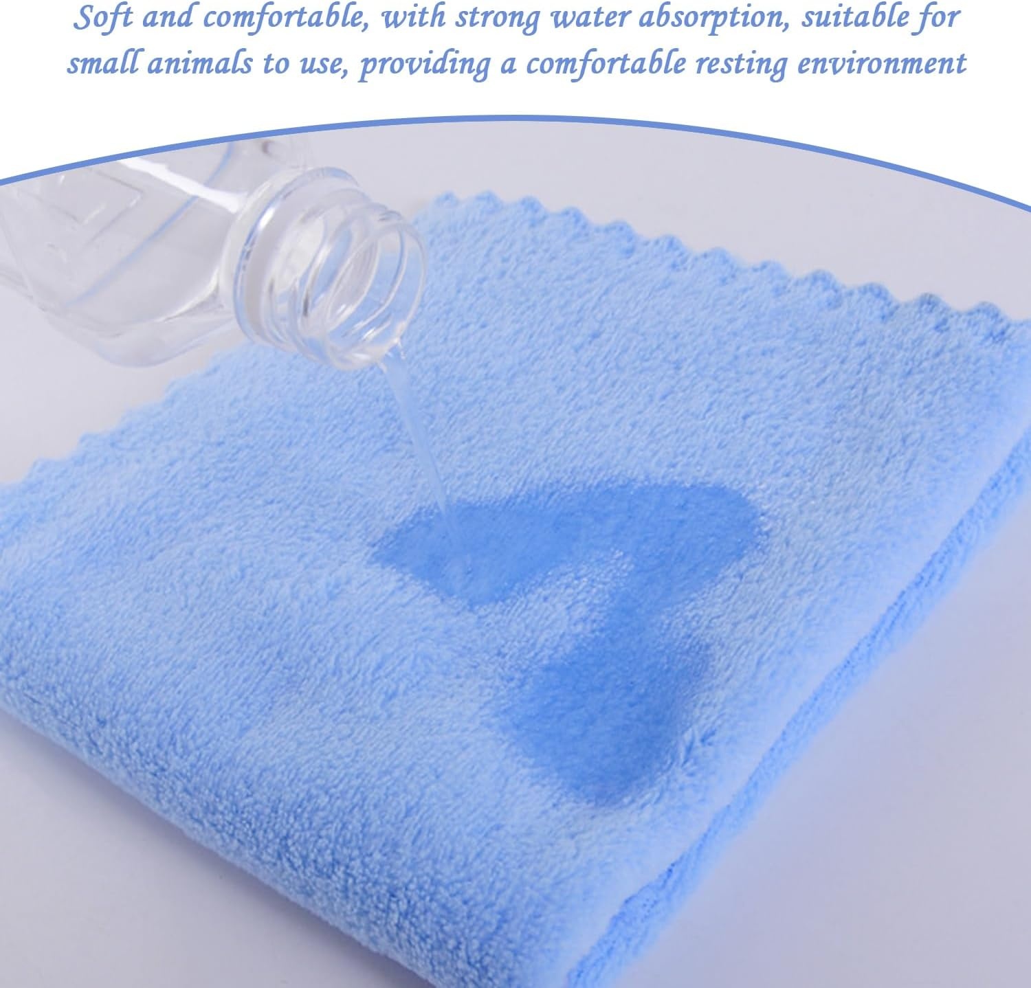 Pack of 14 Guinea Pig Plush Blanket, Soft, Absorbent Towel, Reusable Blanket, Small Animal Bed Blanket image number 3