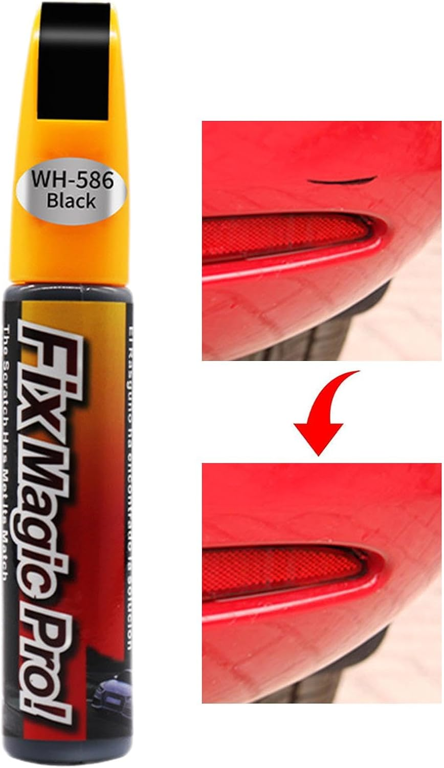 Automotive Paint Black | 12Ml Paint Scratch Repair, Black/Silver Scratch for Car Coating, Scratch Repair image number 6