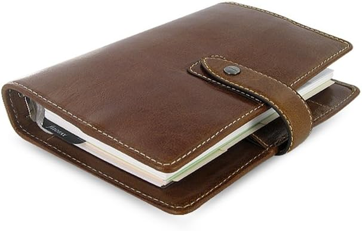 Filofax Malden Personal Leather Organiser Ochre - Ocher image number 3