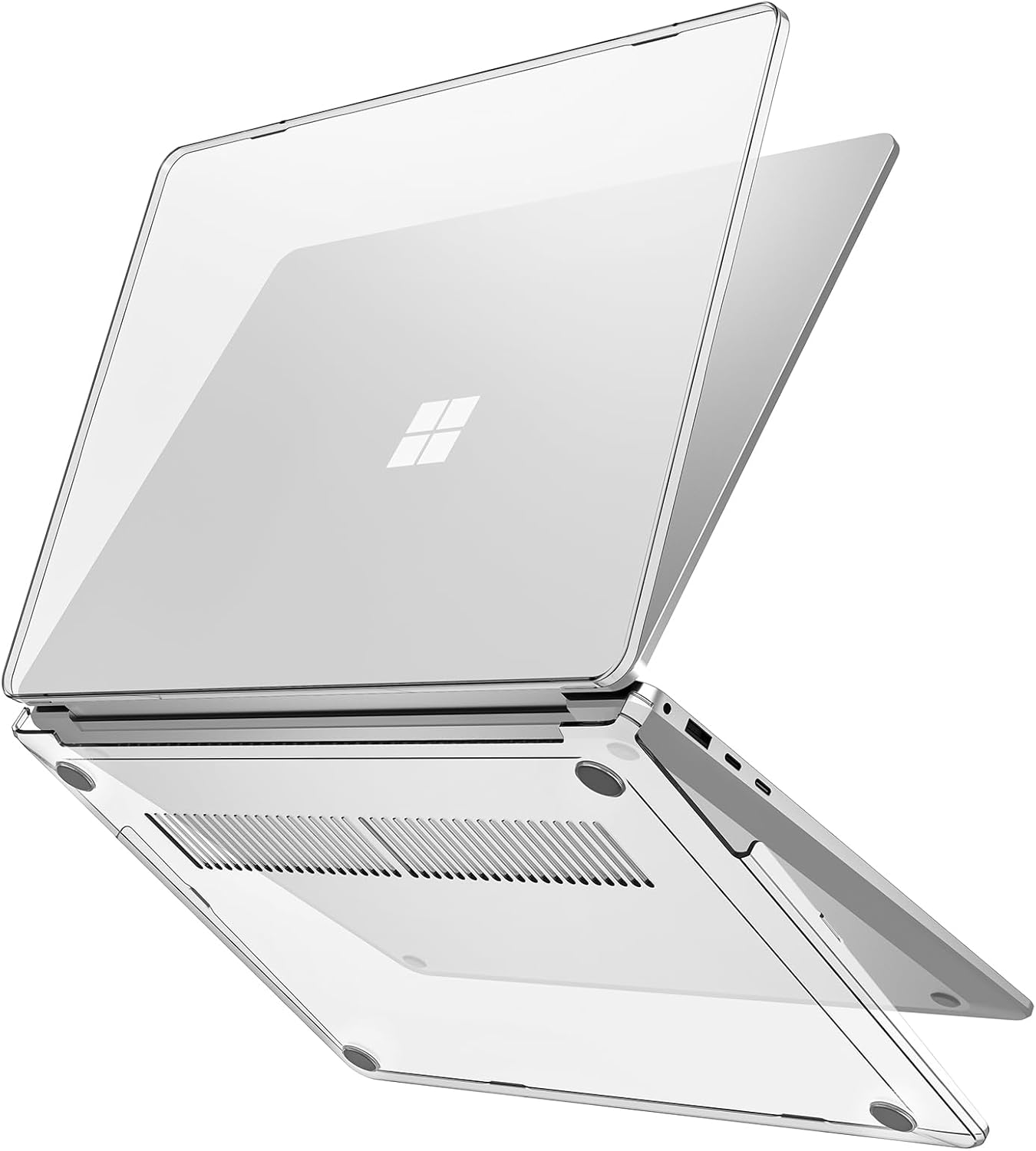 Procase Protective Case for 13.8 Inch Microsoft Surface Laptop 7, Hard Case Shell Cover for 2024 Surface Laptop 7Th Generation Durable and Lightweight Design -Crystal