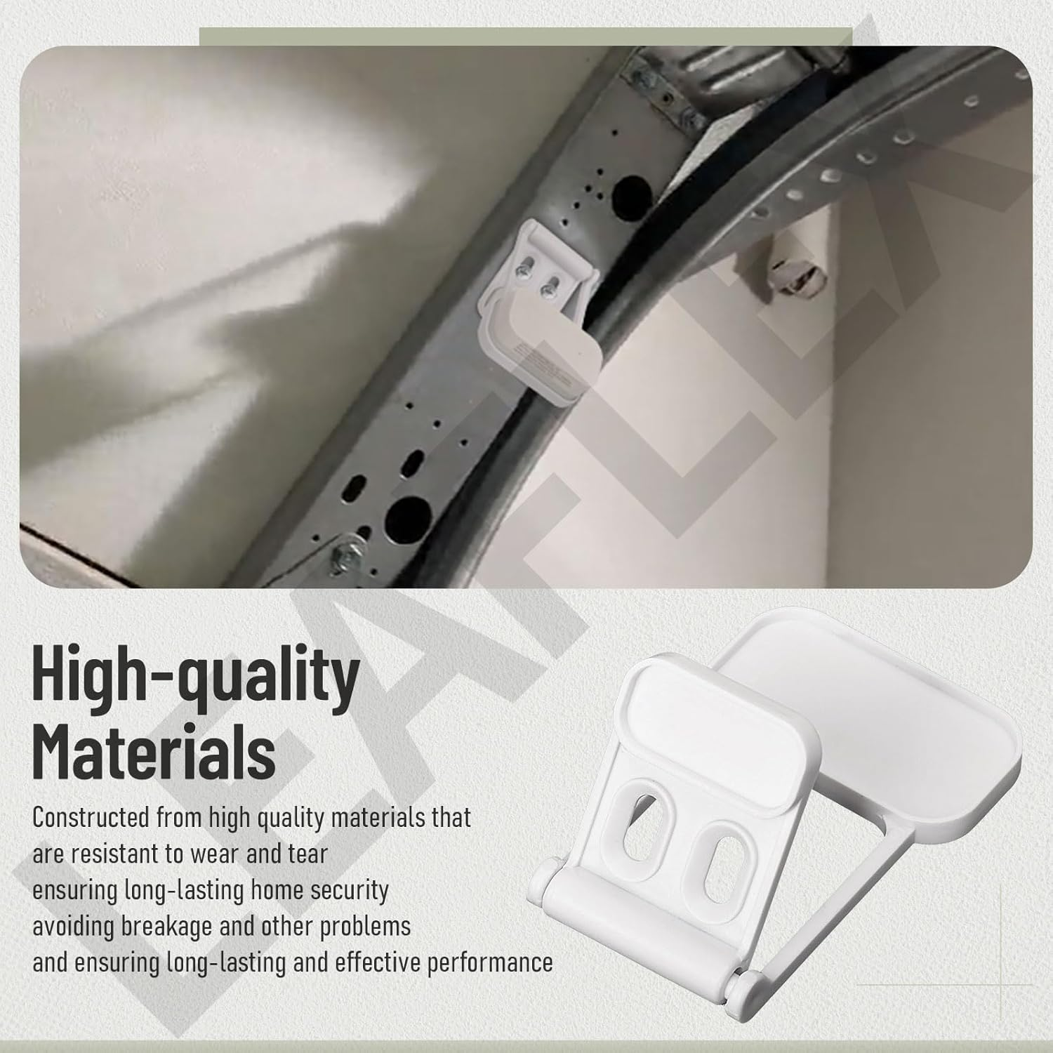 2 Pcs Garage Door Bracket for Aqara T1 Alarm Entry Sensors, Quick Installation & More Protection for Your Garage Door, Garage Door Security Accessory image number 2