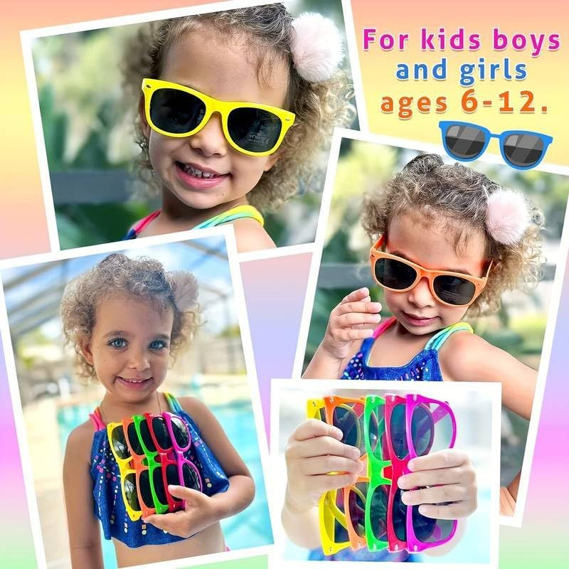 Boolavard Nerd Glasses &ndash; Fake Fashion Glasses for Kids &ndash; Non-, Non-Polarized Fake Glasses &ndash; Costume Glasses for Halloween or Cosplay Age 4-12 image number 6